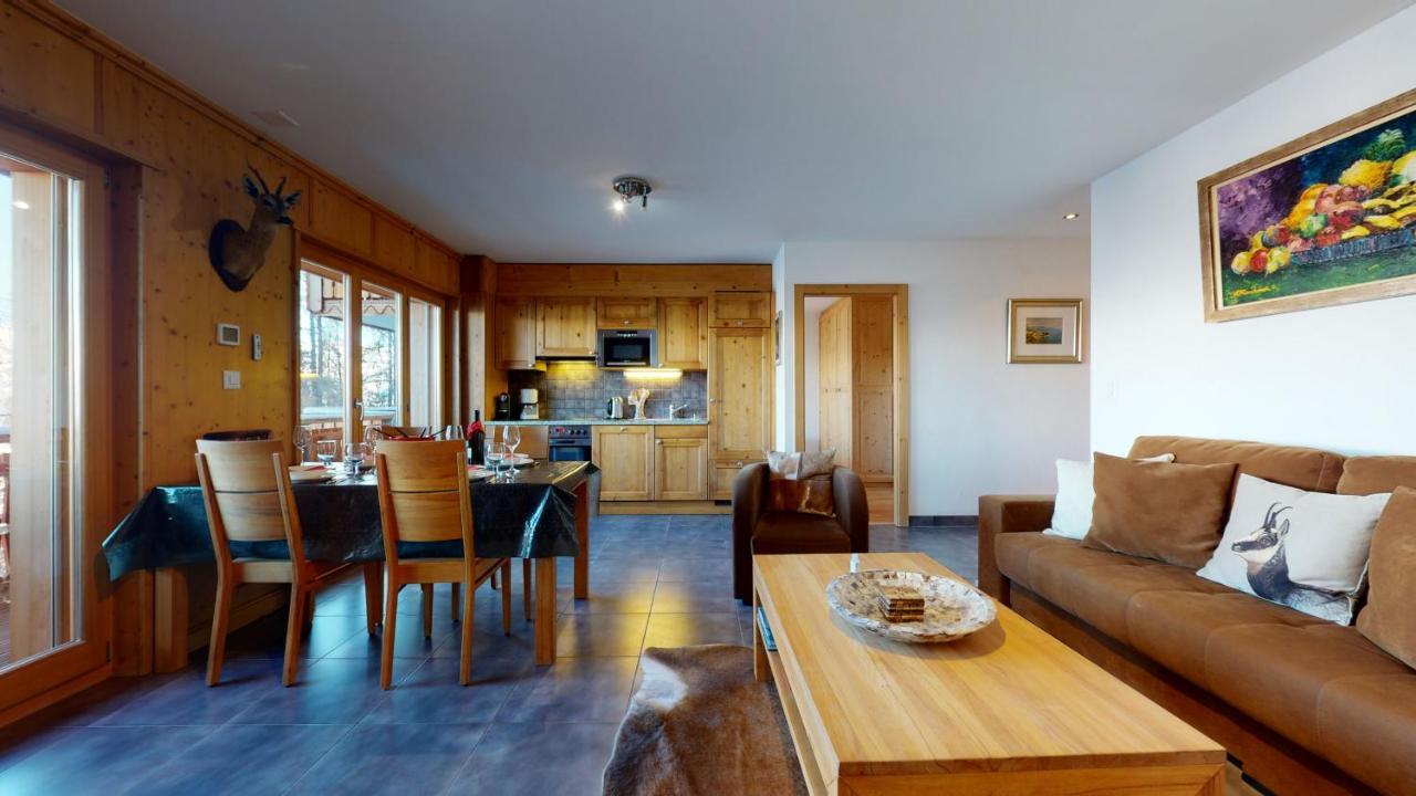 Hauts De Veysonnaz Sauna & View Apartments Bagian luar foto