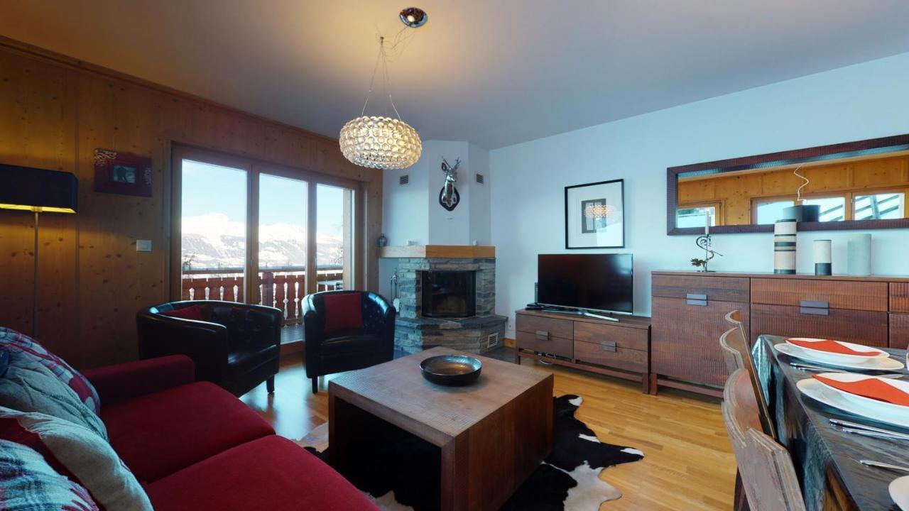 Hauts De Veysonnaz Sauna & View Apartments Bagian luar foto