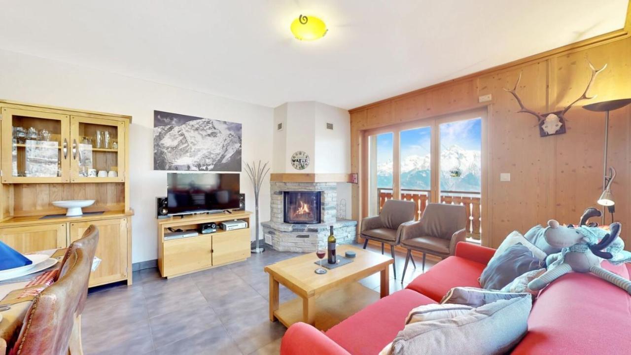 Hauts De Veysonnaz Sauna & View Apartments Bagian luar foto
